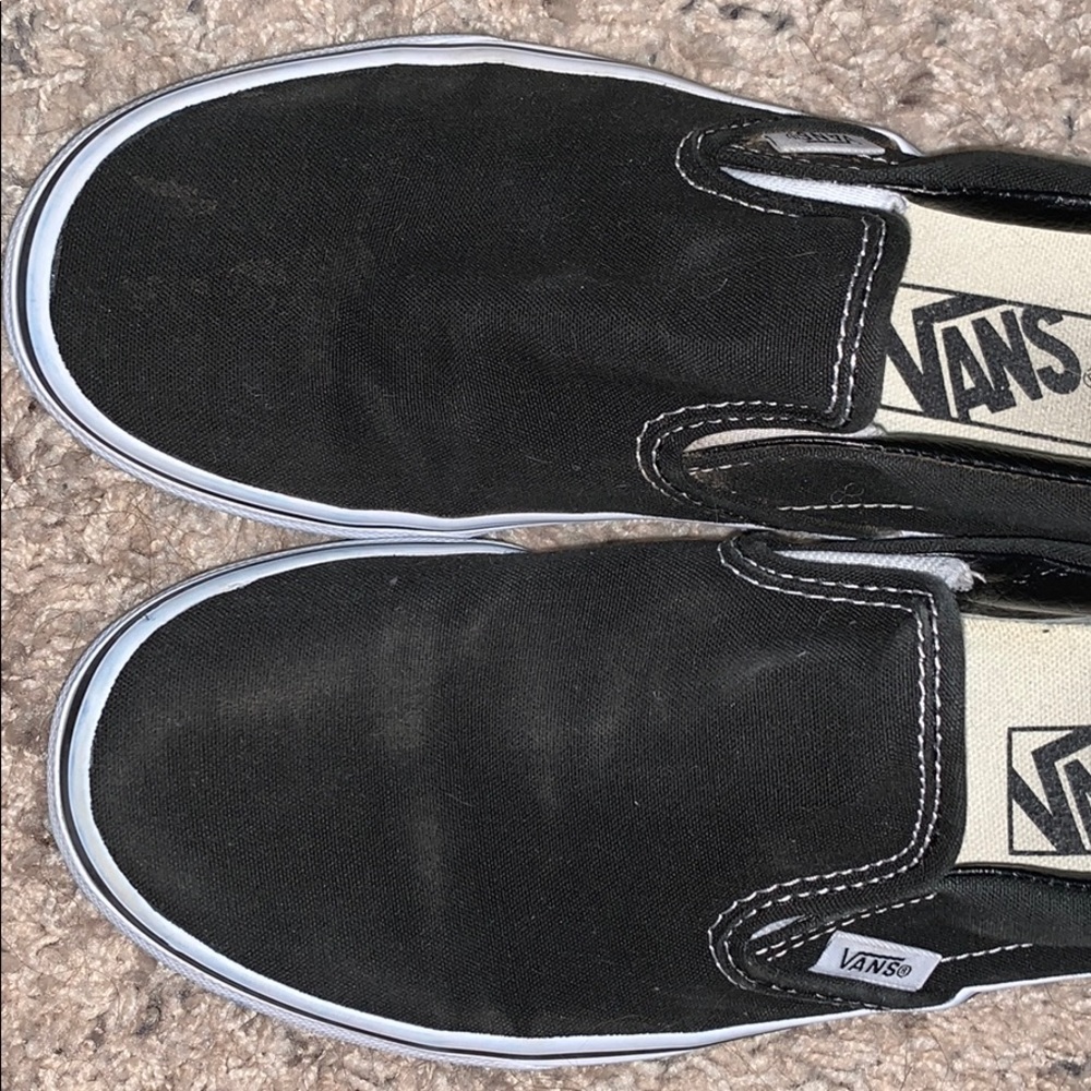 Black slip on vans